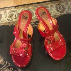 Sofft Leather Slide Sandal Size 9🌹